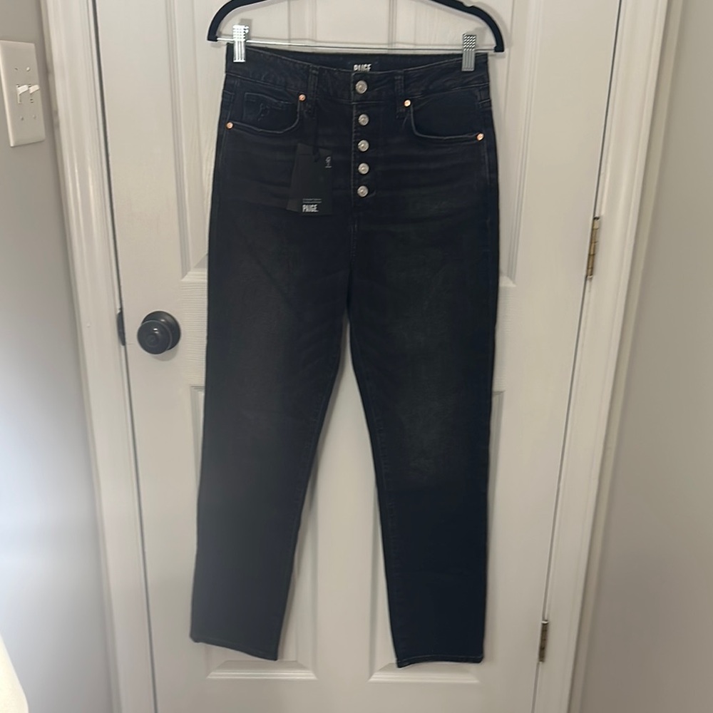 PAIGE Black High Rise Jeans